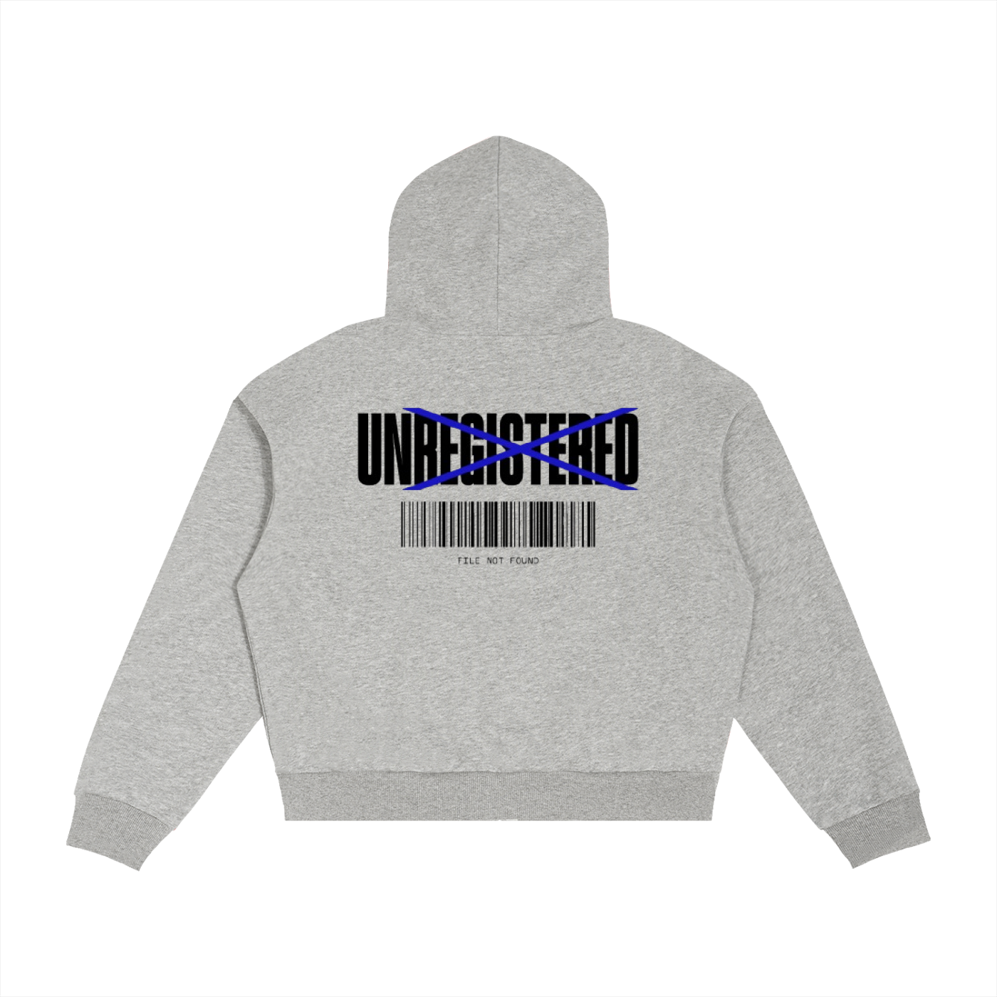 UNREGISTERED SUPPLY CO. | GREY ZIPUP HOODIE