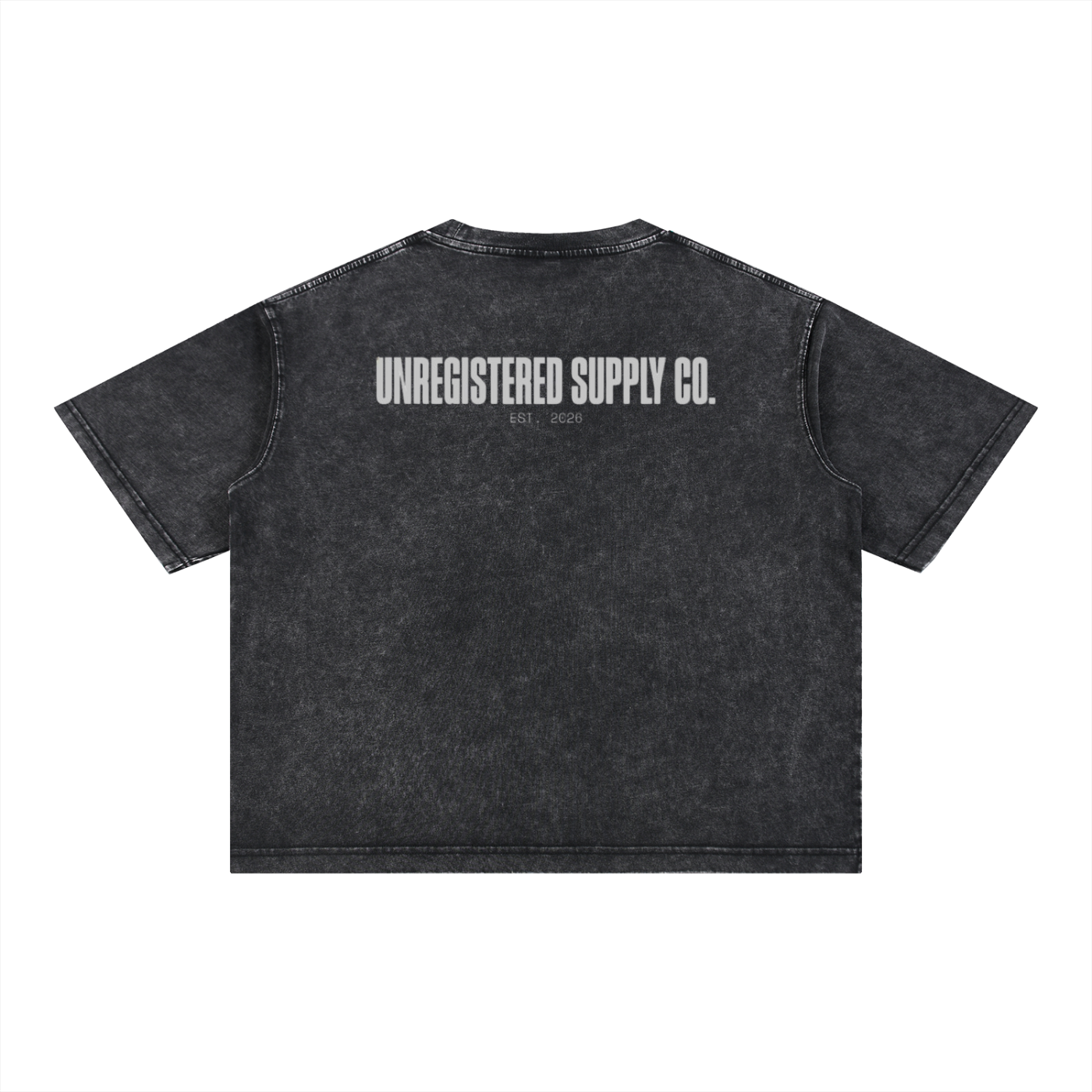 UNREGISTERED SUPPLY CO. | BLACK WASHED SHIRT | OVERSIZED | FILE 002